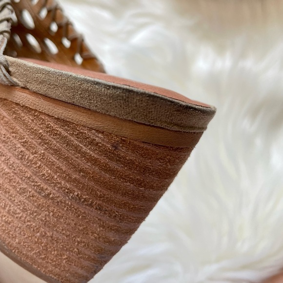 Jeffrey Campbell Favela Woven Mules Pointed Toe In Tan Size 8.5 - Picture 8 of 14